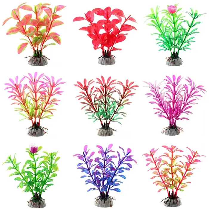 Plantes sous-marines artificielles en plastique