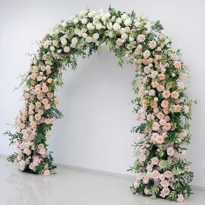 Angela fleur artificielle blanc Rose