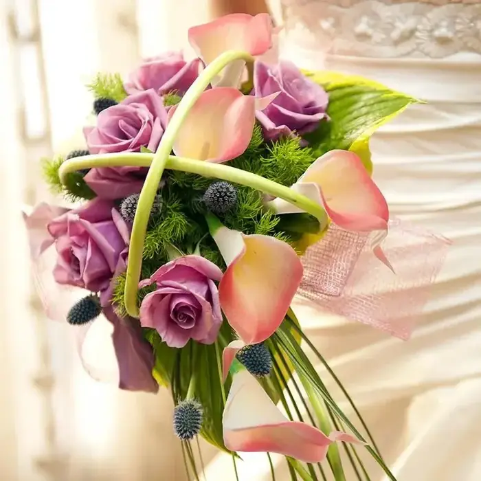Fleurs de lys calla artificielles en latex PU Real Touch
