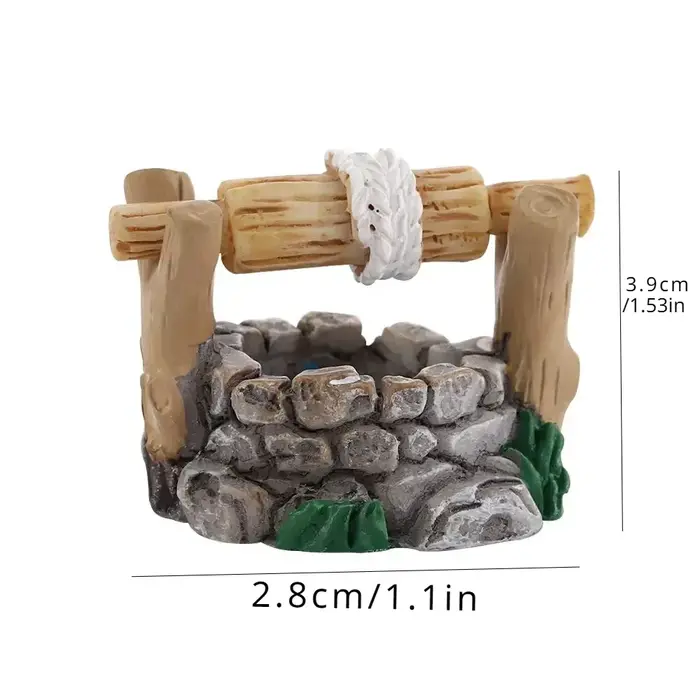 1pc bricolage Miniature fée jardin pelouse ornement Pot artisanat montagne maison de poupée décor