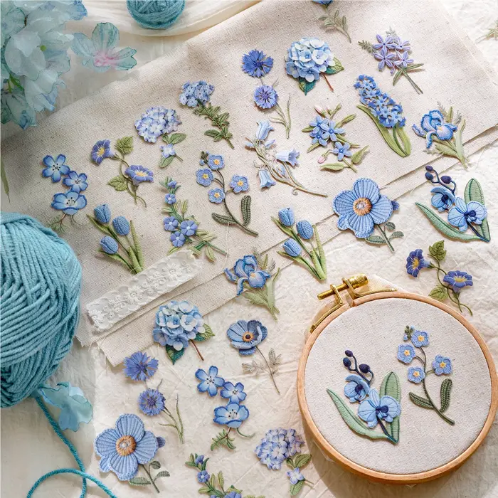 Autocollants de fleurs et de plantes JIANQI
