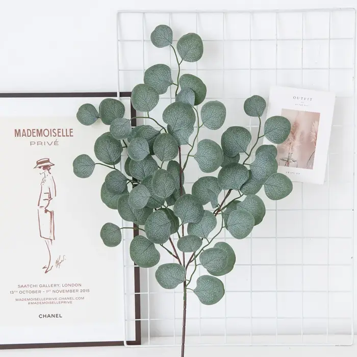 Plantes artificielles feuille d'eucalyptus vigne saint valentin décoration Vase maison chambre mariage jardin arc de roses Scrapbooking fausses fleurs