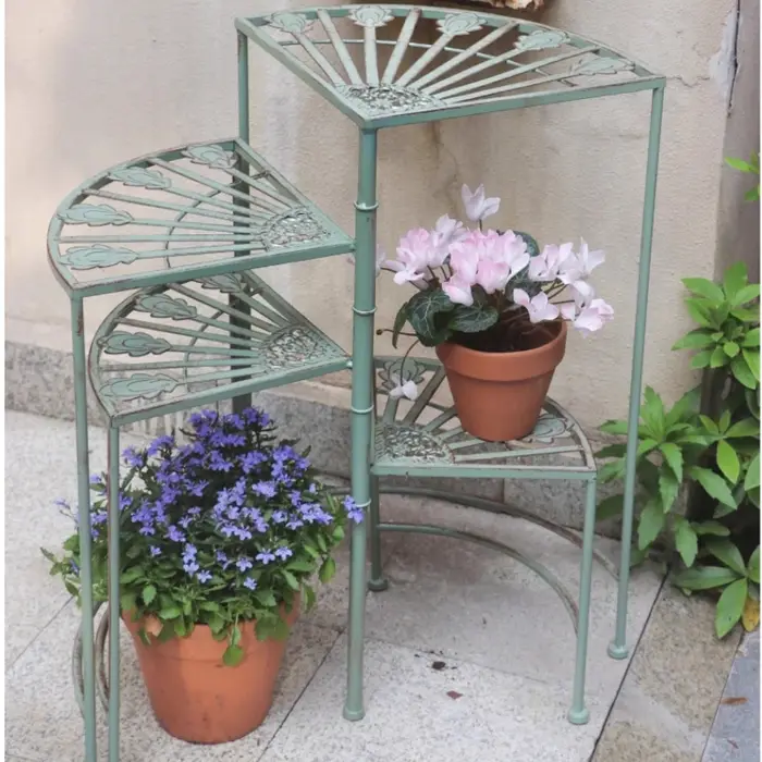 Support pour plantes en fer à Rotation multicouche