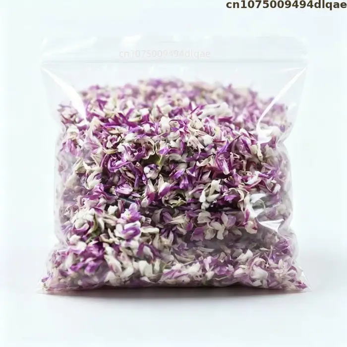 Pétales de fleurs séchées naturelles : Globe Amarante Violet