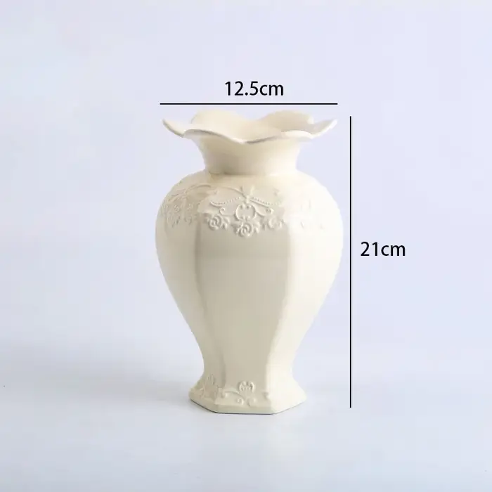 Vase à fleurs en céramique pour mariage