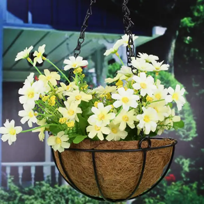 Coussin de cocotier en plastique pour Pot de fleur carré