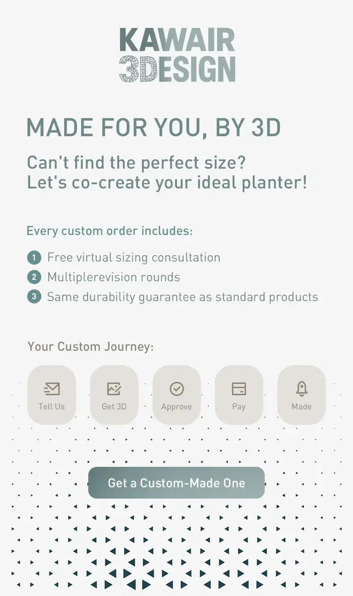 Pot à plantes moderne et minimaliste imprimé en 3D - Pot à fleurs biodégradable pour la décoration d'intérieur
