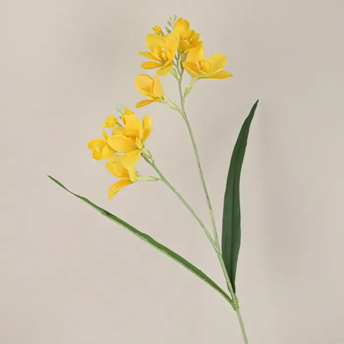 2 Fourchettes de fleurs artificielles de freesia