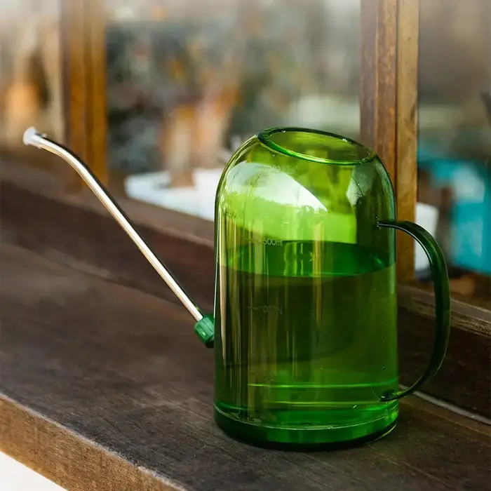 Arrosoir à long bec de 1L avec ensemble de pelle de jardinage, pot de pulvérisation pour l'irrigation des plantes d'intérieur et d'extérieur, des fleurs ﻿