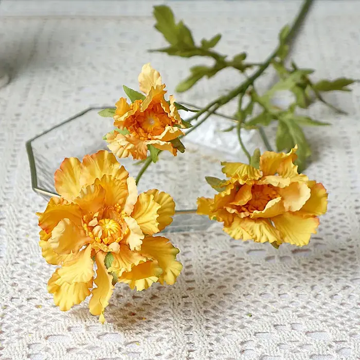 Bouquet de Fleurs AndrinjBouquet d'Automne Artificielles, Fausse Fleur, Décoration DIY pour Vase, Ma
