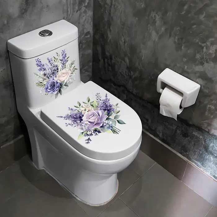 Autocollants de jacinthe de fleur violette