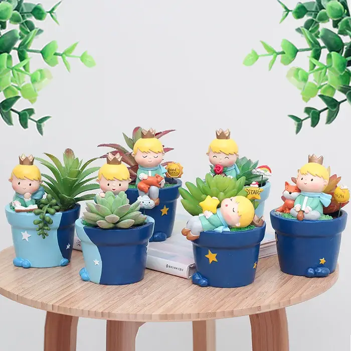 Jardinière Prince Kid pour plantes succulentes Cactus