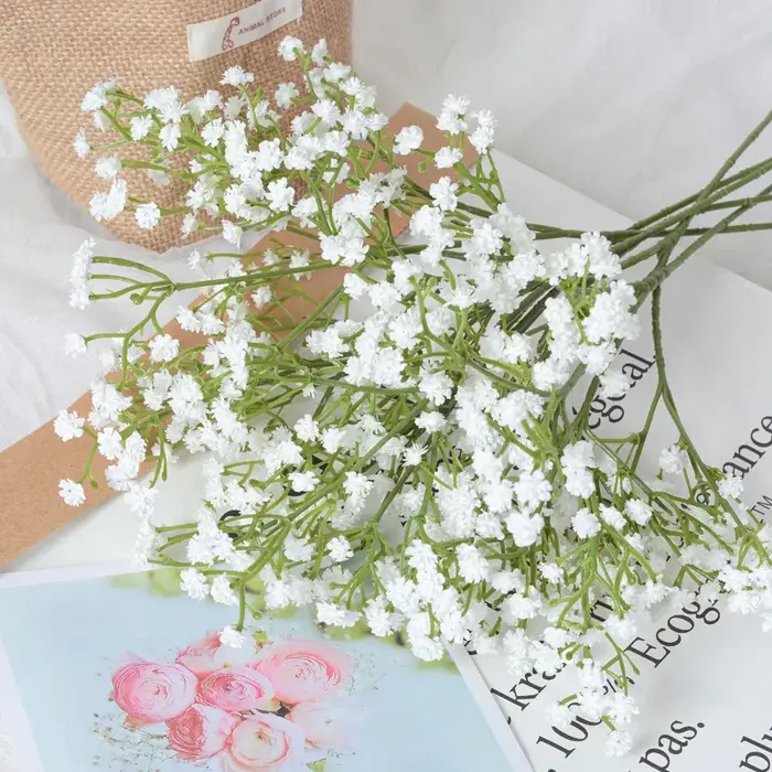 Lot de 10 fleurs artificielles
