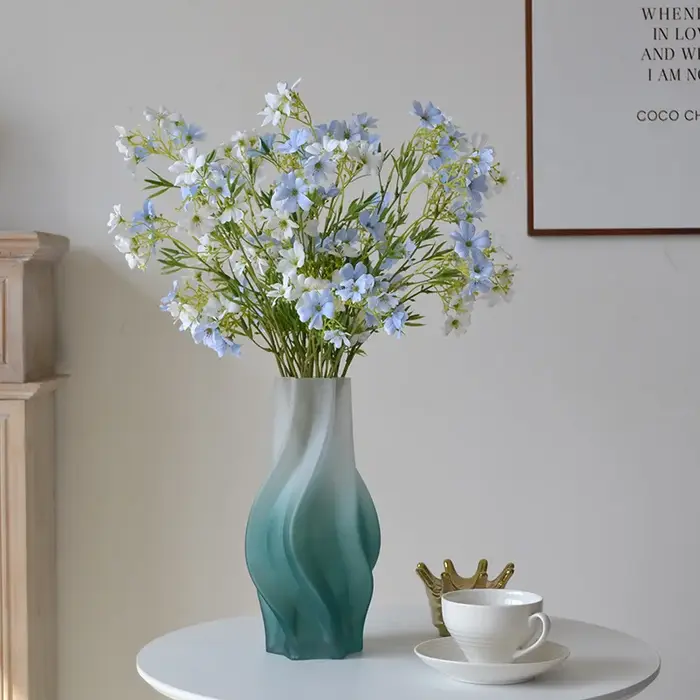 5 pièces/paquet fleurs artificielles en soie 12 têtes petits chrysanthèmes mariage Bouquet de mariée fête
