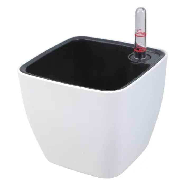 G6KF Planteur à eau auto avec indicateur niveau d'eau Pots fleurs décoratifs pour chambre cuisine Bureau des maisons