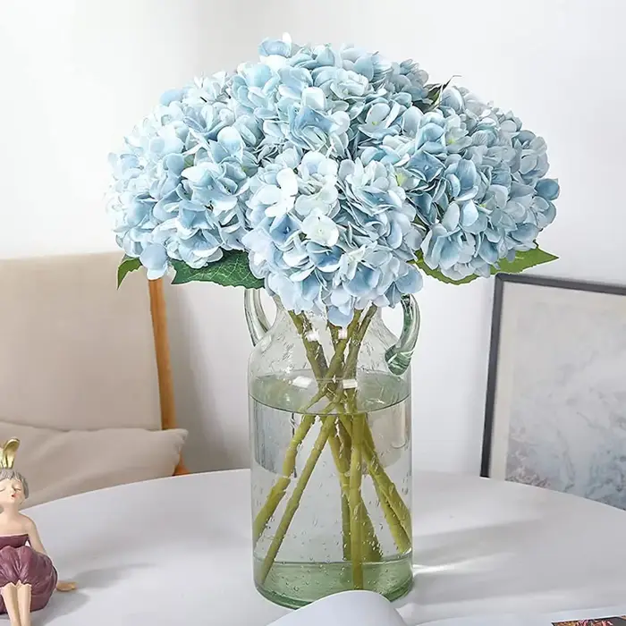 Bouquet d'hortensias artificiels en promotion – Haute qualité pour la décoration de la maison