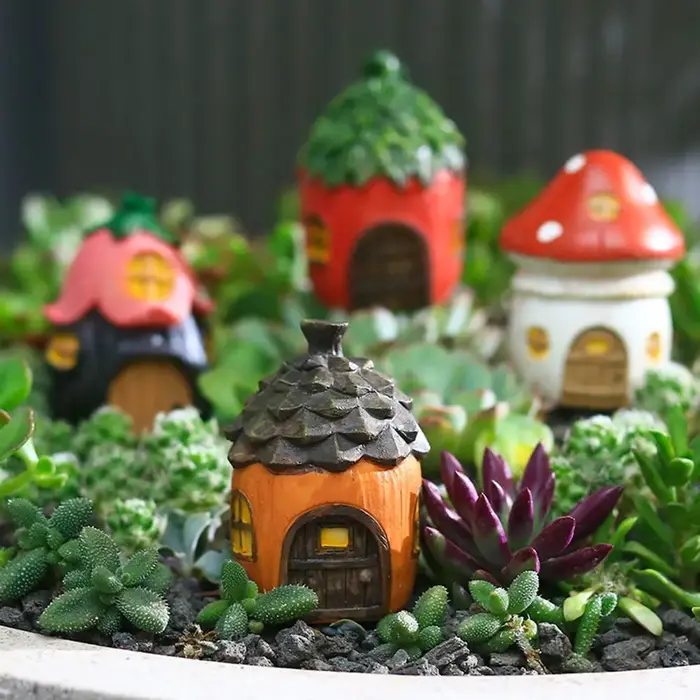 Décoration de jardin créative en résine