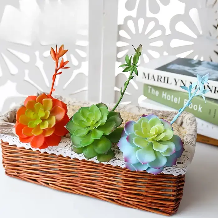 Grands plantes succulentes de Lotus artificielles 11x13cm