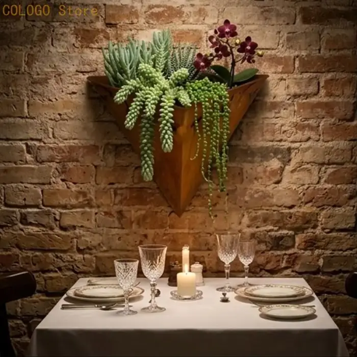 Pot fleurs suspendu en fer, Vase triangulaire, accessoires d'arrangement fleurs, Pot plantes, balcon, décoration