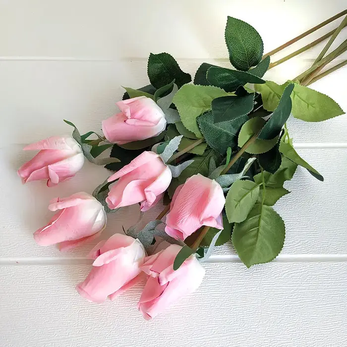 Latex Artificielle Rose Fleurs