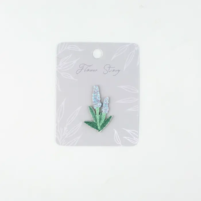 Autocollants de broderie de dessin animé de fleur mignonne
