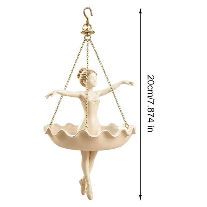 Pot de fleurs élégant suspendu en forme de ballerine, pour la culture de plantes, idéal pour salon, salle à manger, balcon, café, appartement, cadeau.