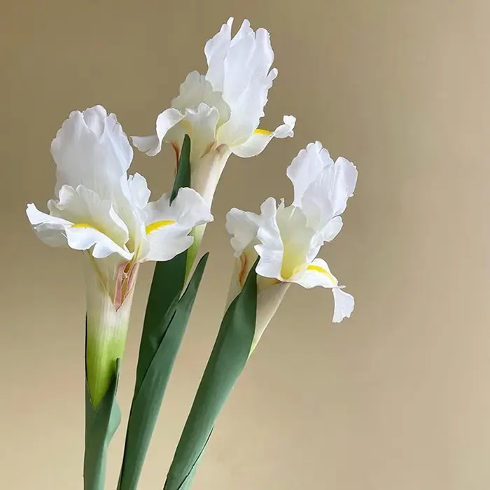 Branche de fleur d'iris artificielle
