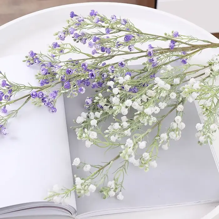 Fleur artificielle plante gypsophile offres spéciales mariage bouquet de mariée noël maison festival bricolage cadeau décoration photographie accessoire