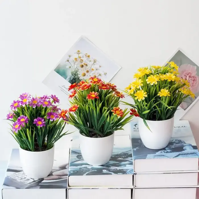 Fausse plante de chrysanthème artificielle