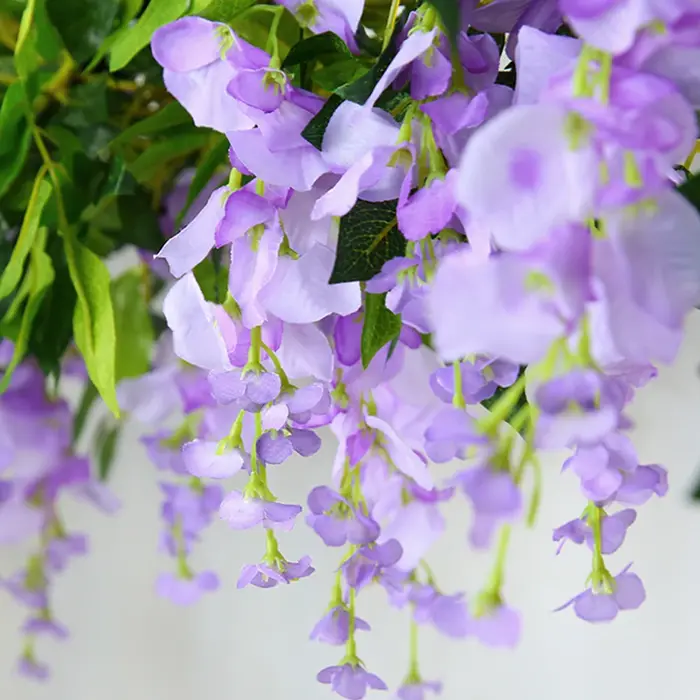 Guirlande de fleurs artificielles de glycine