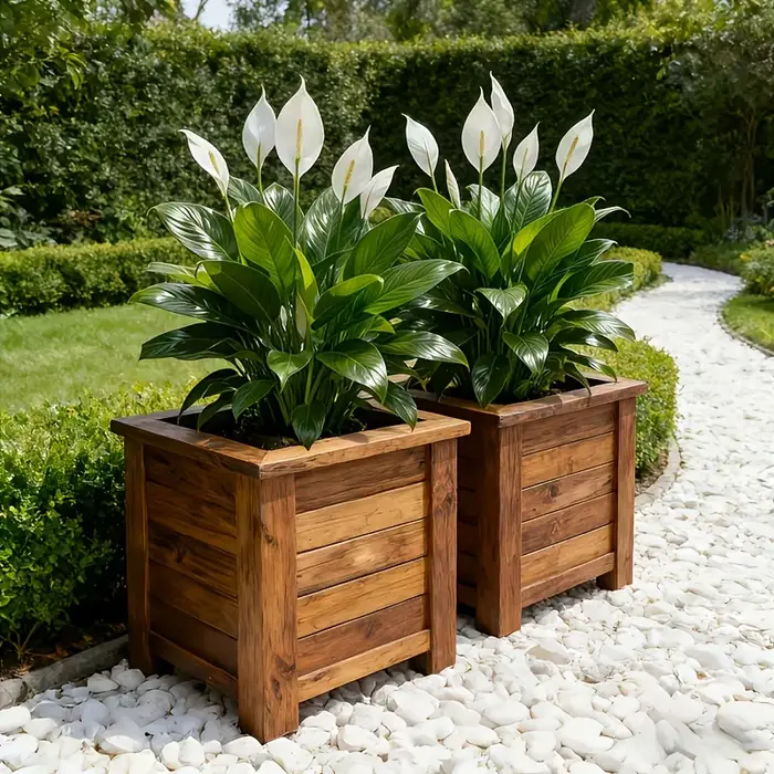 Plante artificielle réaliste en feuilles de palmier blanches