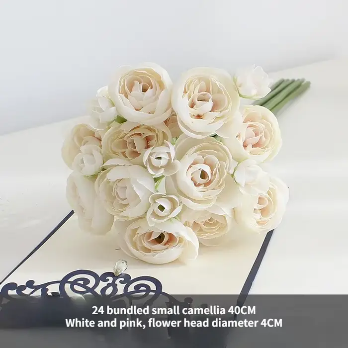 Bouquet de fleurs de thé artificielles de 40CM, Simulation de petits bourgeons de thé pour décoratio