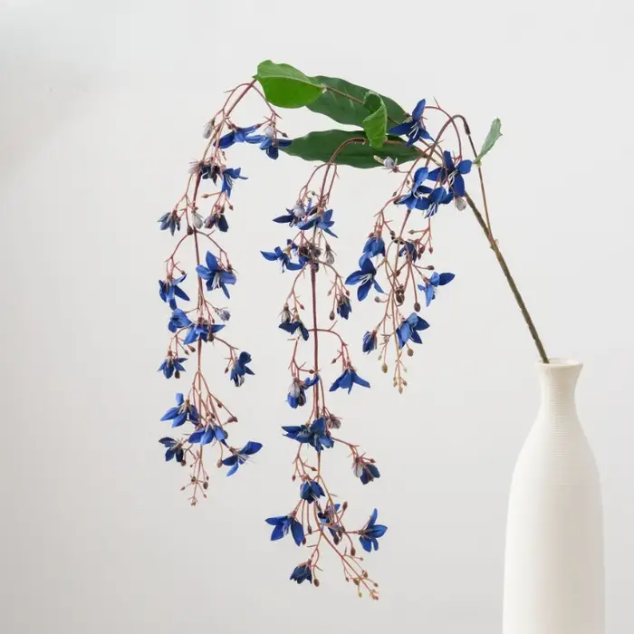6 pièces de plantes vertes artificielles en soie