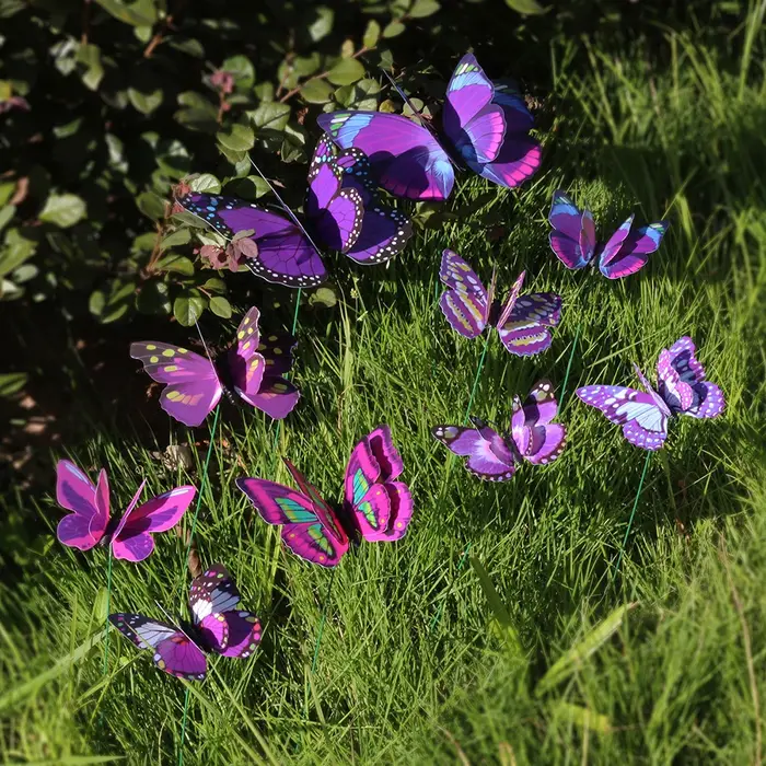 Grand jardinière de jardin papillon colorée