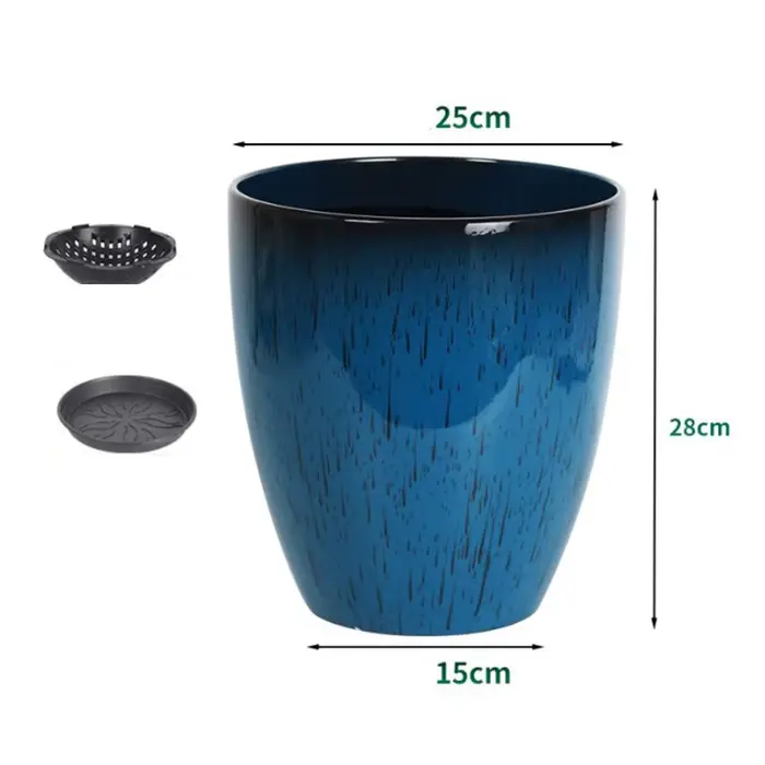 Plateau de Drainage Pot de fleur poubelle compacte comme Pot de plante ensemble de Pot