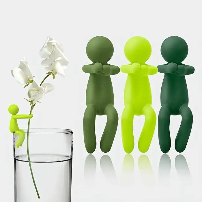 Support pour plantes coloré à 3 niveaux - Le support à fleurs en plastique présente un design unique