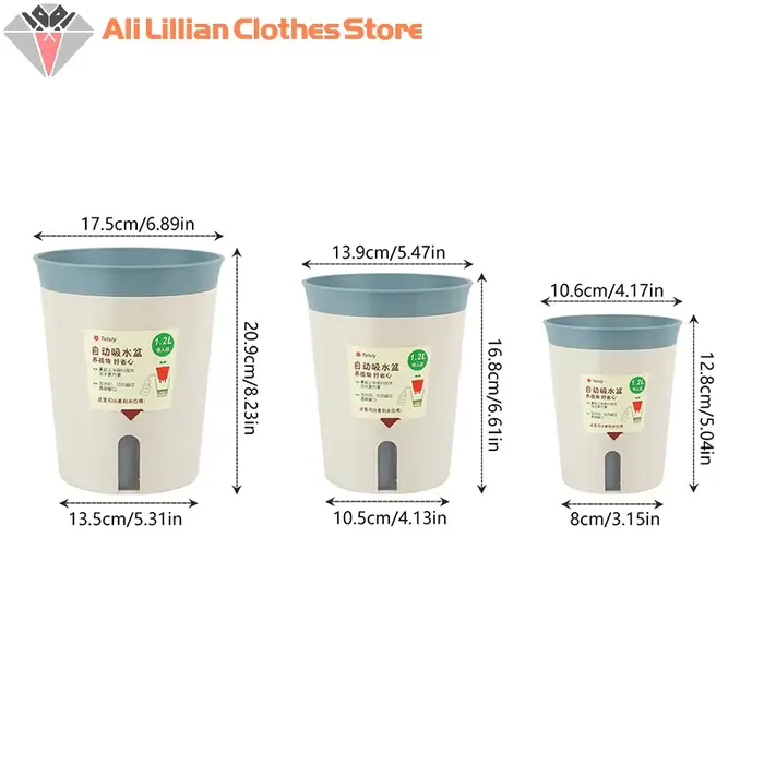 Pot de fleur hydroponique à Double couche, arrosage automatique, en plastique, plantes paresseuses e