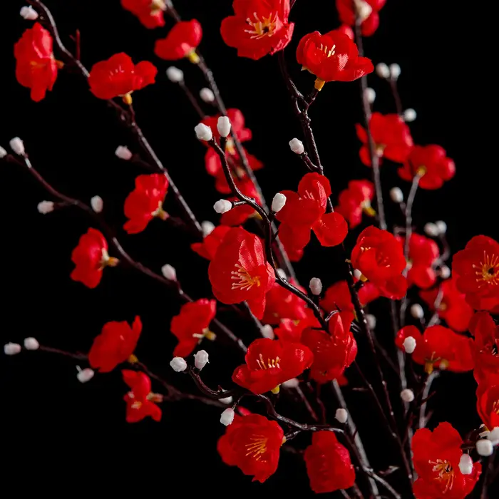 Fleurs artificielles en soie