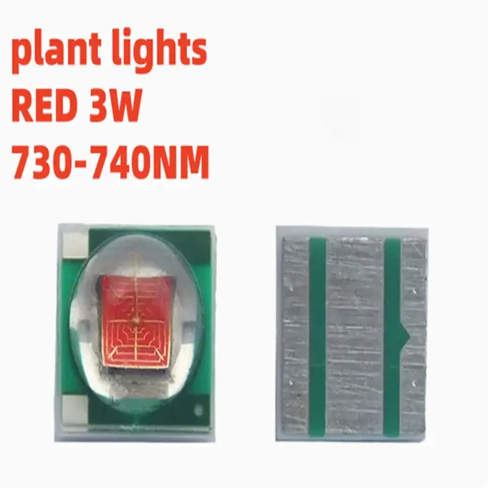 20 pièces 3535 tête sphérique en céramique plante lumière rouge lumière rouge super lumineux SMD LED