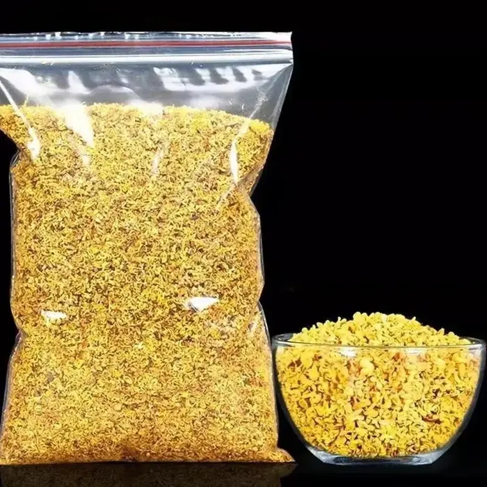 Fleur séchée d'osmanthus naturel de qualité supérieure, pour décoration de mariage à domicile, mélan