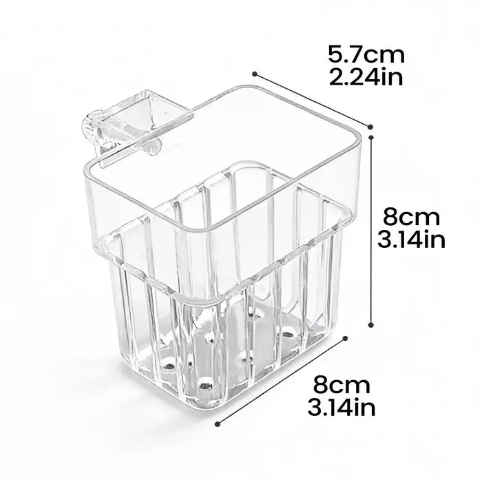 Pot de culture suspendu transparent pour plantes d'aquarium