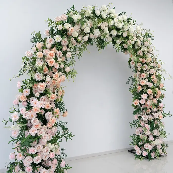 Angela fleur artificielle blanc Rose