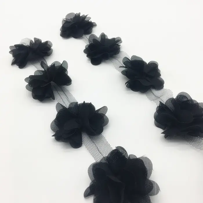 Grappe de fleurs en mousseline de soie
