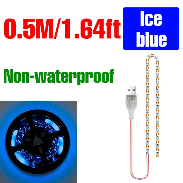 Bande lumineuse LED pour la culture des plantes, spectre complet, lampe de culture USB 5V pour semis