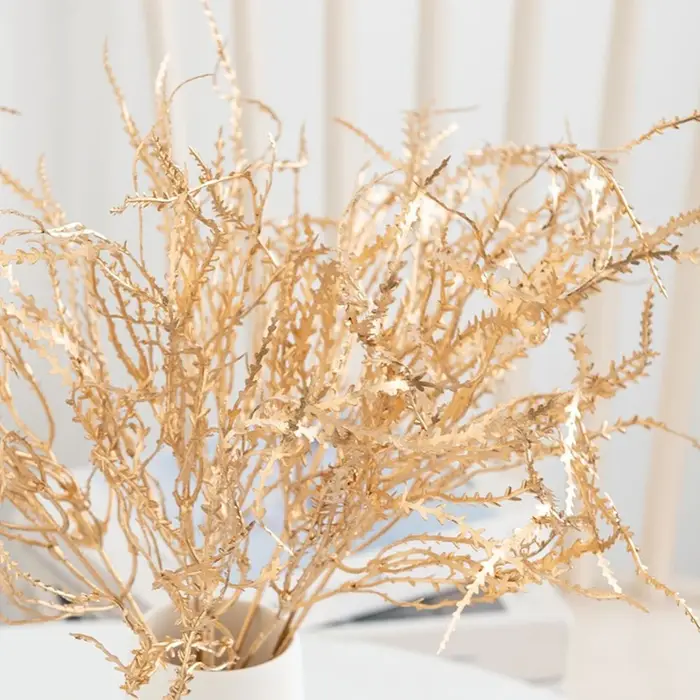 Plante artificielle D'or Coral Herbe Partie Maison vase Cour Extérieure Jardin nouvel an De Mariage mariée bouquet bricolage cadeau Décor Mur