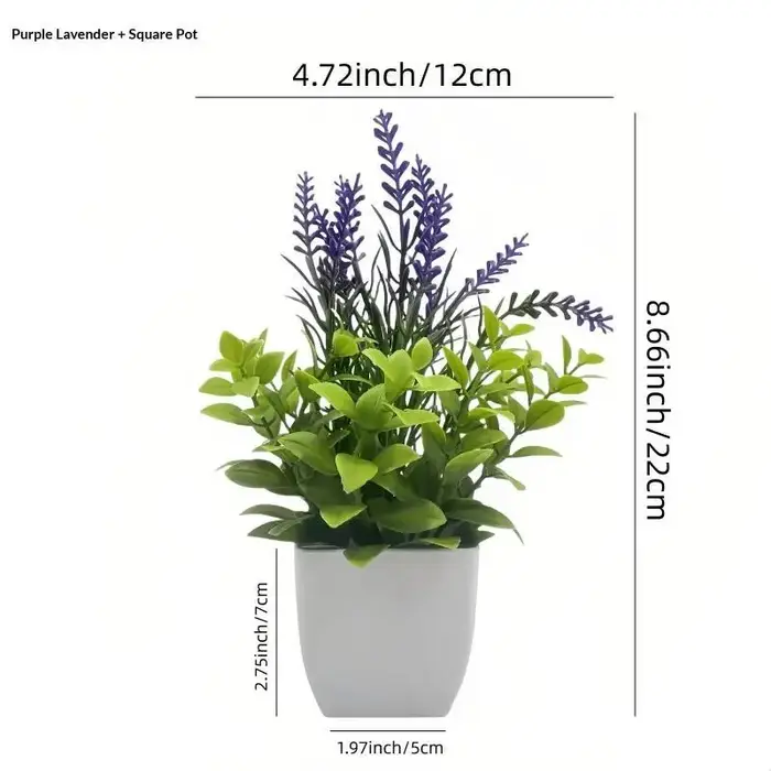 Plantes artificielles en pot avec feuillage réaliste et sans entretien, parfaites pour la décoration de la maison, du bureau, de la salle de bain, de la table ou des étagères.