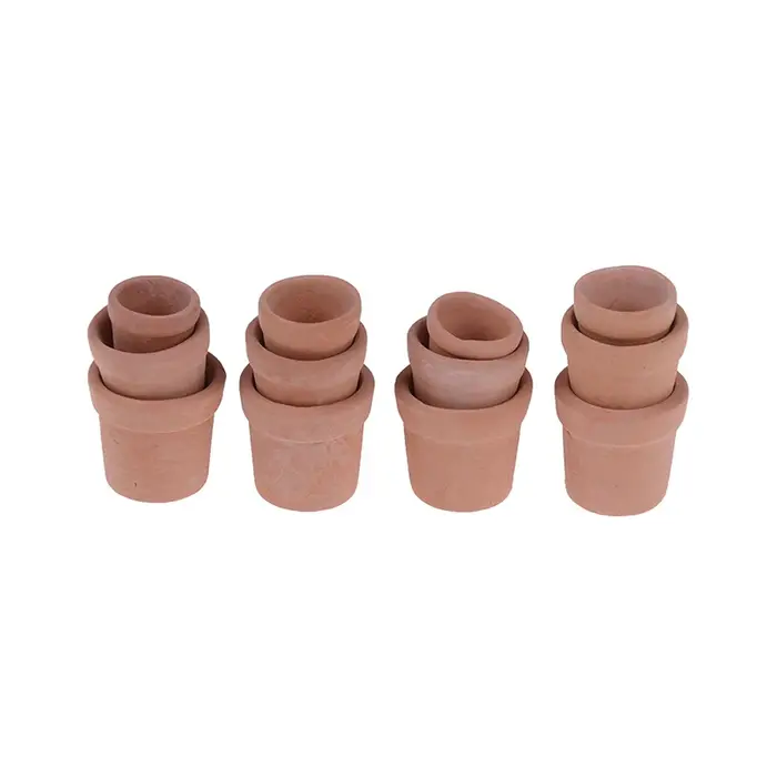 [F] 12 pots de fleurs miniatures pour maison de poupée 1:12