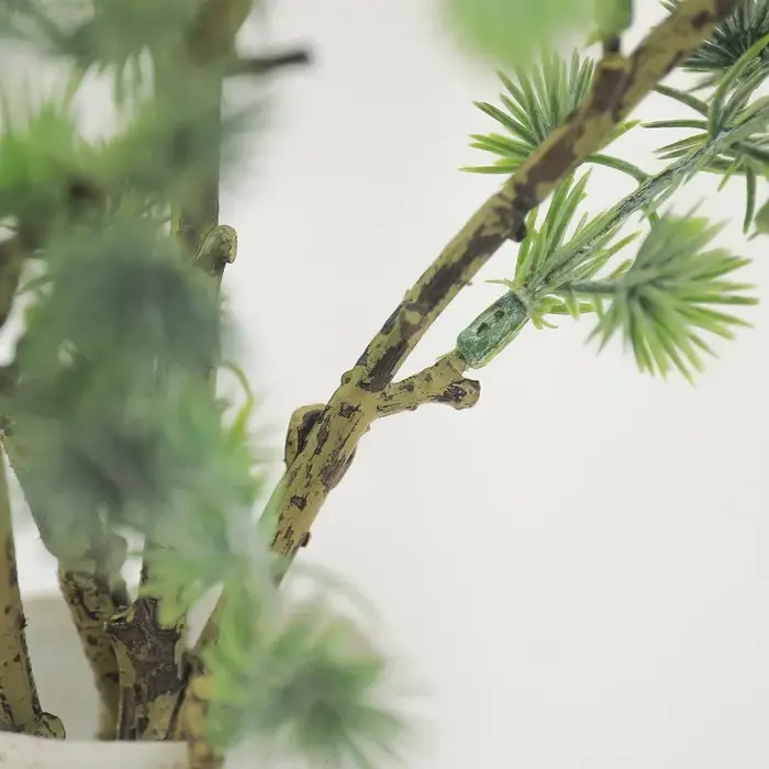 3 pièces de plantes artificielles en plastique à aiguilles de pin
