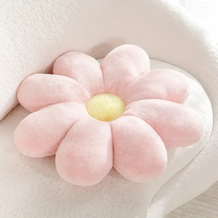 Coussin multifonctionnel en forme de fleur, moelleux, garni de coton PP, pétales doux, coussin de siège de voiture, coussin de canapé épaissi et doux pour la peau, pour étudiant