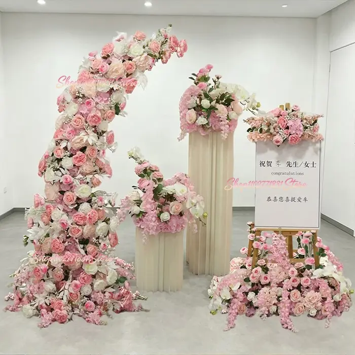 Composition florale rose